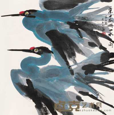 黄永玉  京口瓜洲一水间 立轴 68.5×68cm